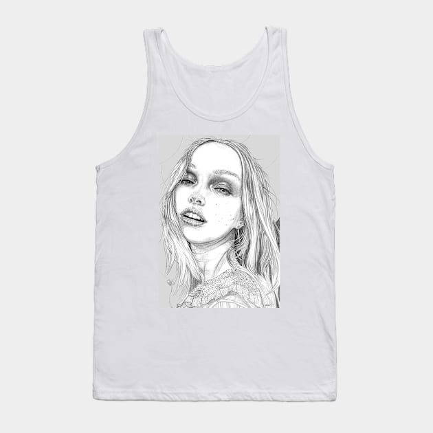 Rectangle Katty and Balloons Tank Top by benprenart